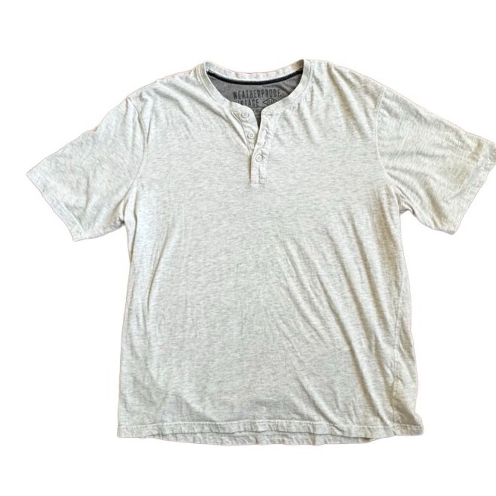 Weatherproof Vintage 1948 Vintage Henley Gray SZ XXL